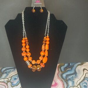 Layered Necklace (orange)